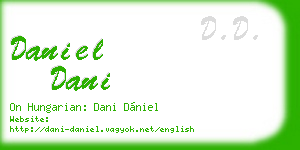 daniel dani business card